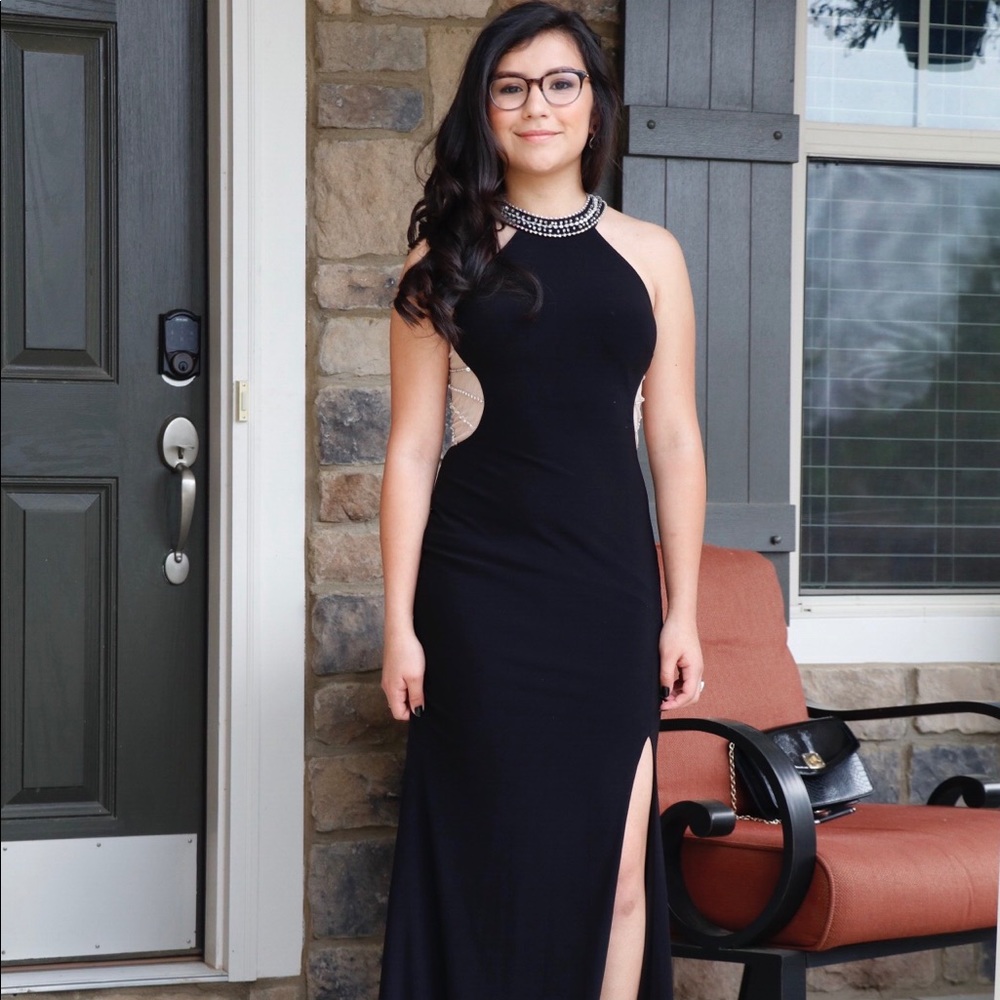 Blondie Nites by Stacy Sklar Black Dress (Size 1)